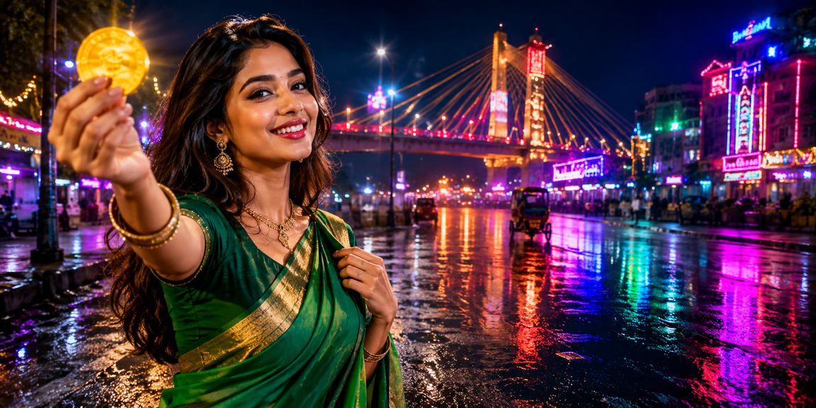 ময়মনসিংহে শাড়ি পরা নারীর মোবাইলে ক্যাসিনো বেটিং অডস দেখা